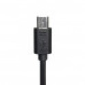 2.1 Amp Smart Micro USB + USB Charger - Black