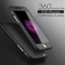 360 Degree Protection Ultra Thin Case Compatible For iPhone 6/6S - Black