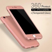 360 Degree Protection Ultra Thin Case Compatible For iPhone 6/6S - Rose Gold
