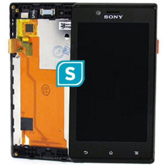 Replacement Part LCD for Sony Xperia J ST26i Complete LCD with Frame Grade A