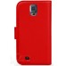 Book Flip Leather Wallet Case Cover For Samsung Galaxy S5 I9600 in Red