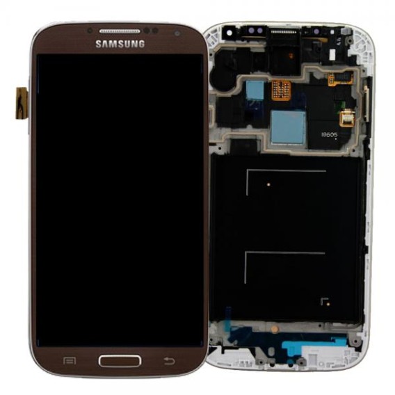 Genuine Samsung Galaxy S4 LTE i9505 LCD Screen complete with digitizer in Dark Brown - GH97-14655E