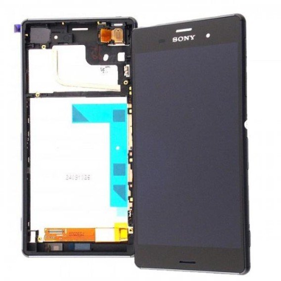 Sony E6533 Xperia Z3+ Dual Display LCD with Digitizer and Frame Assy in Black