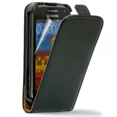 Leather feel Flip Pouch Compatible For Samsung Galaxy Ace 2- black