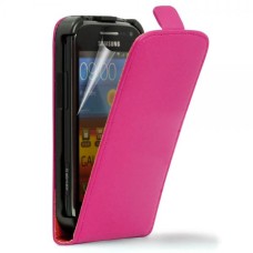 Leather feel Flip Pouch Compatible For Samsung Galaxy Ace 2- pink