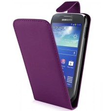 Leather feel Flip Pouch Compatible For Samsung Galaxy Ace 3 - Purple