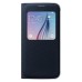 Samsung Galaxy S6 S View Premium Cover Case - Black in retail pack