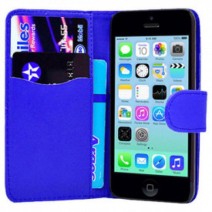 Luxury Magnetic Flip Stand Book Wallet PU Leather Case Cover For Apple iPhone 7 Plus in Blue