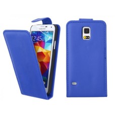 Magnetic Flip Leather Flip Back Case for Samsung Galaxy S5 G900F - Blue