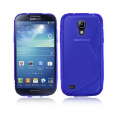 Samsung Galaxy S4 Mini i9190 Silicone Gel Case Cover in Blue