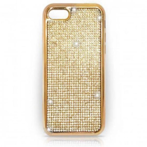 New Diamante Fashion Luxury Bling Girls' Phone Cover Case for iPhone 7 All Models in Golden