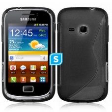 S-Line Case Compatile For Samsung Galaxy mini 2 - Black