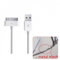 IPHONE 4 REPLACEMENT 30 PIN DATA CABLE WITH MESH