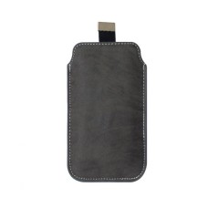 Samsung Galaxy S5 i9600 Leather feel Pull Up Pouch -Black