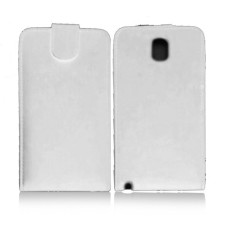 Leather feel Flip Pouch Compatible For Samsung Galaxy Note 3 - White