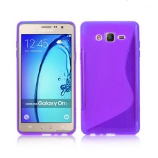 S-Line Soft Silicon Gel Case For Samsung Galaxy ON7 in Purple