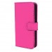 Luxury Magnetic Flip Stand Book Wallet PU Leather Case Cover For Apple iPhone 6/6S in Hot Pink