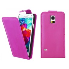 Magnetic Flip Leather Flip Back Case for Samsung Galaxy S5 Mini - Pink