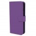 Luxury Magnetic Flip Stand Book Wallet PU Leather Case Cover For Apple iPhone 6/6S in Purple