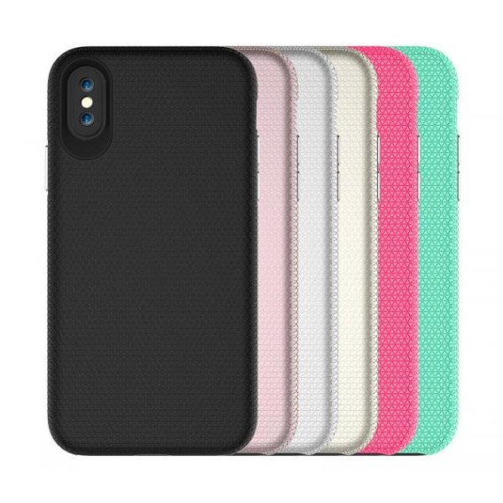 Rugged Anti-skid Armor Hard Heavy Duty TPU Back Cover for Iphone X