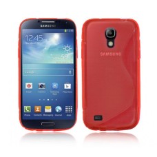 Samsung Galaxy S4 Mini i9190 Silicone Gel Case Cover in Red