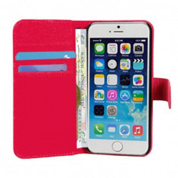 Luxury Magnetic Flip Stand Book Wallet PU Leather Case Cover For Apple iPhone 6/6S in Red