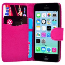 Luxury Magnetic Flip Stand Book Wallet PU Leather Case Cover For Apple iPhone 7 Plus in Hot Pink