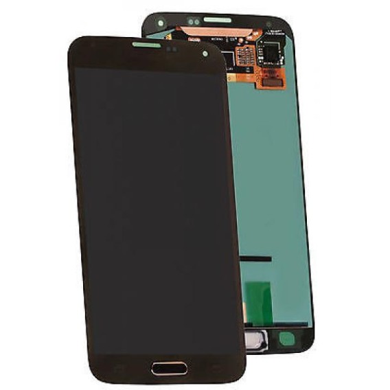 Genuine Samsung Galaxy S5 LCD SM-G900F and touch pad in Black/Blue - Samsung part code: GH97-15734B