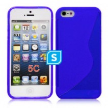 S-Line Gel Case Compatible For iPhone 5C - Blue
