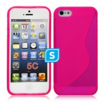 S-Line Gel Case Compatible For iPhone 5C - Pink
