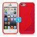 S-Line Case Compatible For iPhone 5/5s - Red