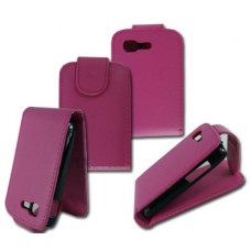 Leather feel Flip Pouch Compatible For Samsung Galaxy POCKET NEO S5310 S5312 - Pink