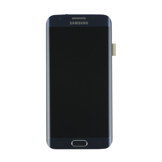 Genuine Samsung S6 Edge SM-G925 Lcd and Touchpad with Frame Assembly in Black - Samsung Part number : GH97-17162A