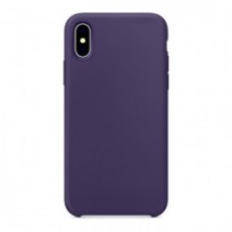 Apple iPhone X silky soft touch Silicone Case purple