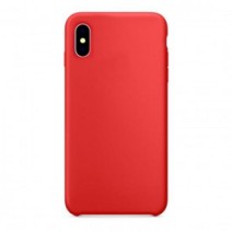 Apple iPhone X silky soft touch Silicone Case red