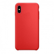 Apple iPhone X silky soft touch Silicone Case red